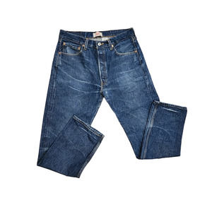 Levi's 501 jeans w34 straight leg button fly jeans Real Denim wear on bottom